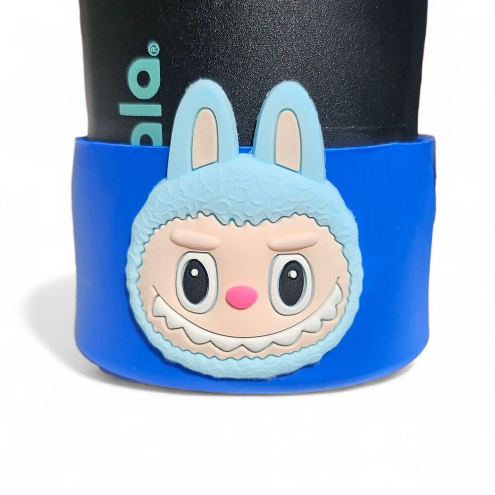 Blue Cute Doll Tumbler Boot - Silicone Sleeve - Cup Cover